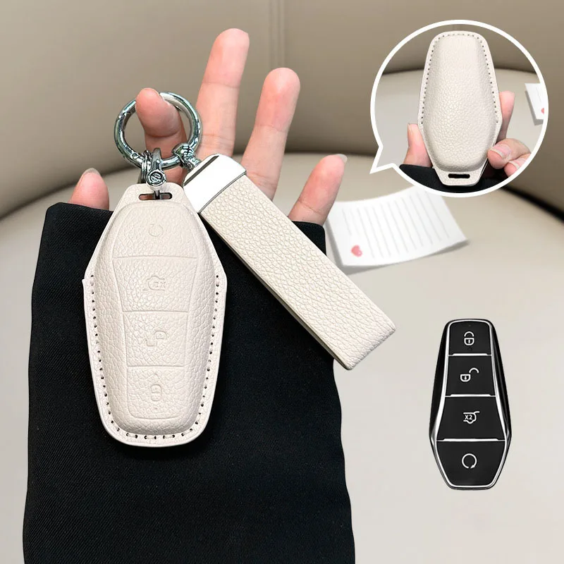 Leather Car Remote Key Cover Case Keychain For BYD Song Plus Atto 3 Han EV Yuan Tang DM PRO Qin PLUS DMI Seal Dolphin Durable E2
Leather Car Remote Key Cover Case Keychain For BYD Song Plus Atto 3 Han EV Yuan Tang DM PRO Qin PLUS DMI Seal Dolphin Durable E2
