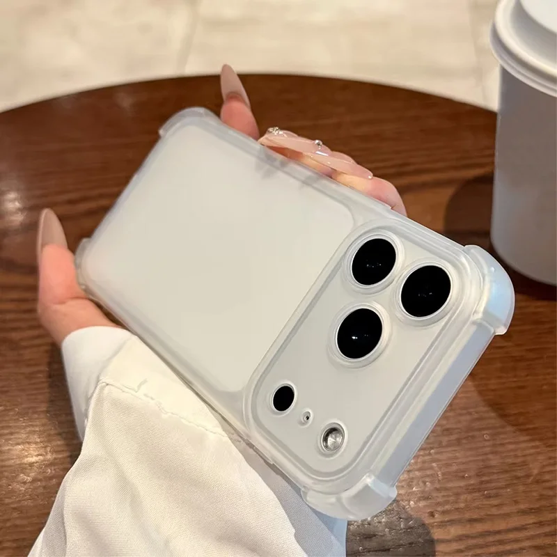 Matte Clear Phone Case For iPhone 15 17 Pro 16 13 14 11 12 Pro Max Air Transparent Shockproof Soft Candy Silicone Bumper Cover
Matte Clear Phone Case For iPhone 15 17 Pro 16 13 14 11 12 Pro Max Air Transparent Shockproof Soft Candy Silicone Bumper Cover