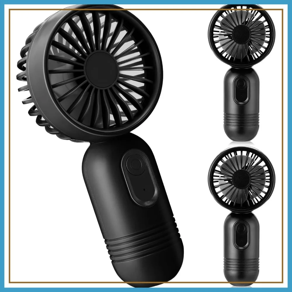 3 Pack Mini Portable Fan, Cute Handheld Eyelash Fan, 3 Speeds USB Rechargeable for Travel Makeup (Black)
3 Pack Mini Portable Fan, Cute Handheld Eyelash Fan, 3 Speeds USB Rechargeable for Travel Makeup (Black)