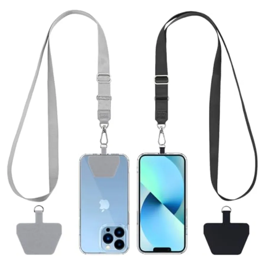 Phone Lanyard 2 Pack-2× Adjustable Neck Strap, 2× Phone Patches, Universal Cell Phone Multifuctional Patch Lanyards Compatible
Phone Lanyard 2 Pack-2× Adjustable Neck Strap, 2× Phone Patches, Universal Cell Phone Multifuctional Patch Lanyards Compatible