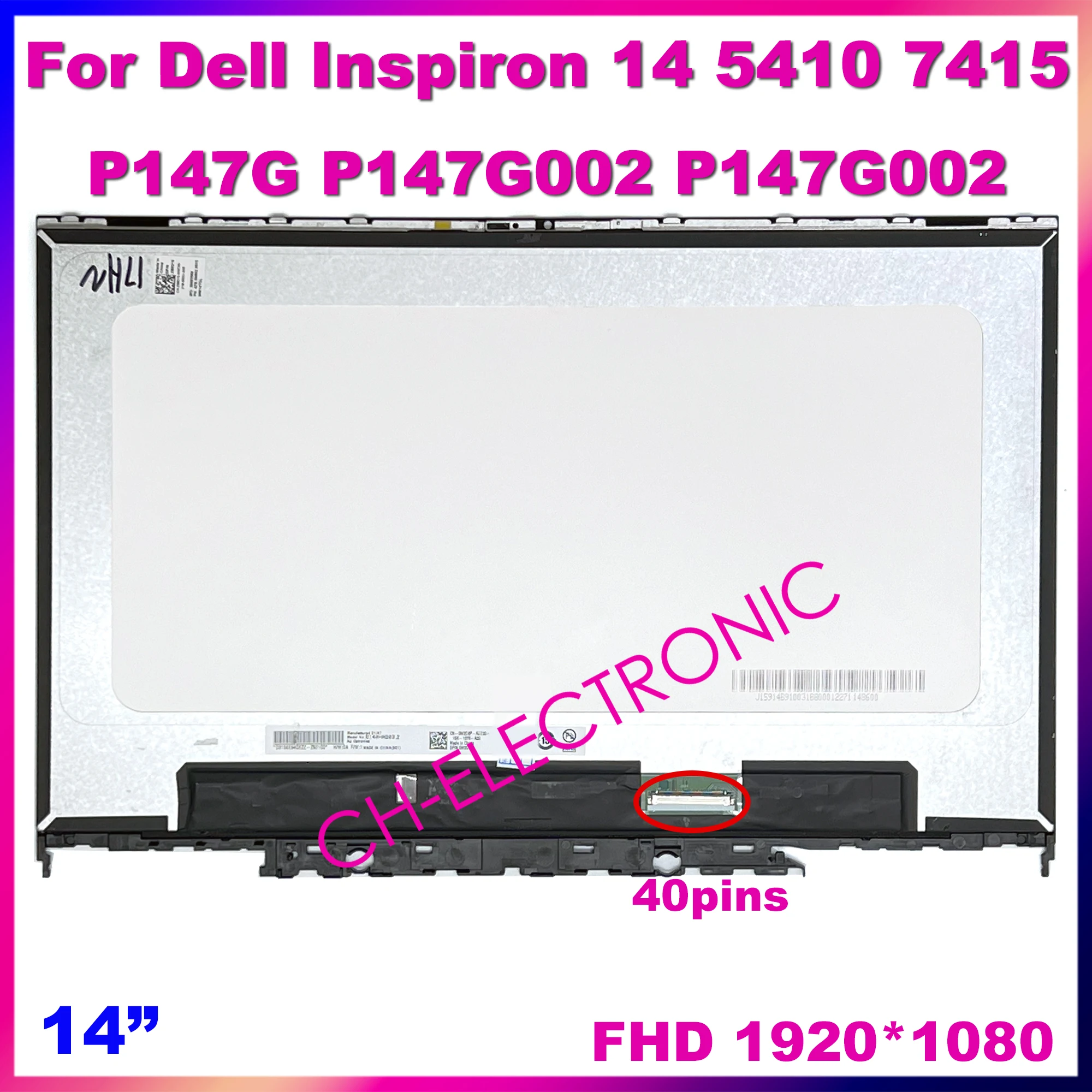 LCD Touch Screen Replacement Assembly 14" For Dell Inspiron 5410 7415 2-IN-1 P147G P147G001 P147G002 Display Panel
LCD Touch Screen Replacement Assembly 14" For Dell Inspiron 5410 7415 2-IN-1 P147G P147G001 P147G002 Display Panel