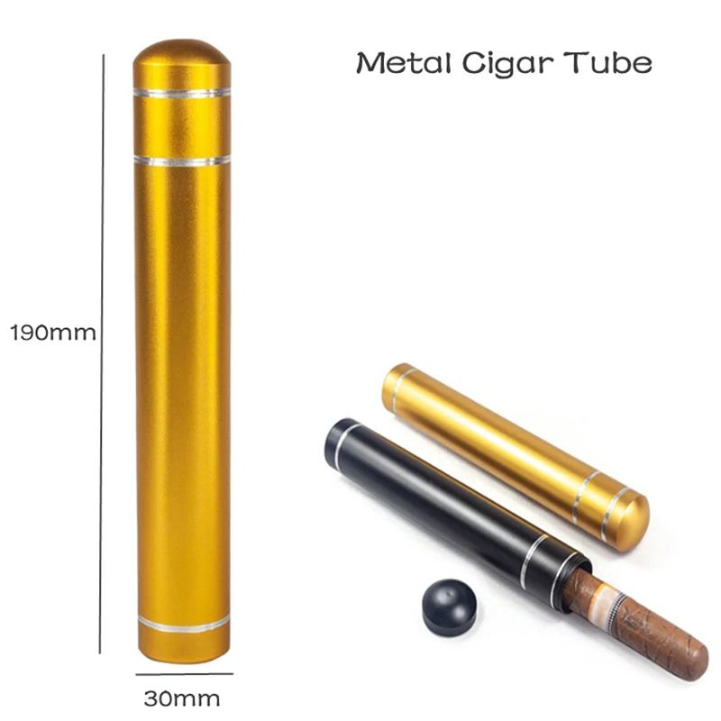 Aluminum Alloy Cigar Tube Travel Cigar Case Airtight Single Holder Keeping Humidity Cigar Storage Smoking Accessory
Aluminum Alloy Cigar Tube Travel Cigar Case Airtight Single Holder Keeping Humidity Cigar Storage Smoking Accessory