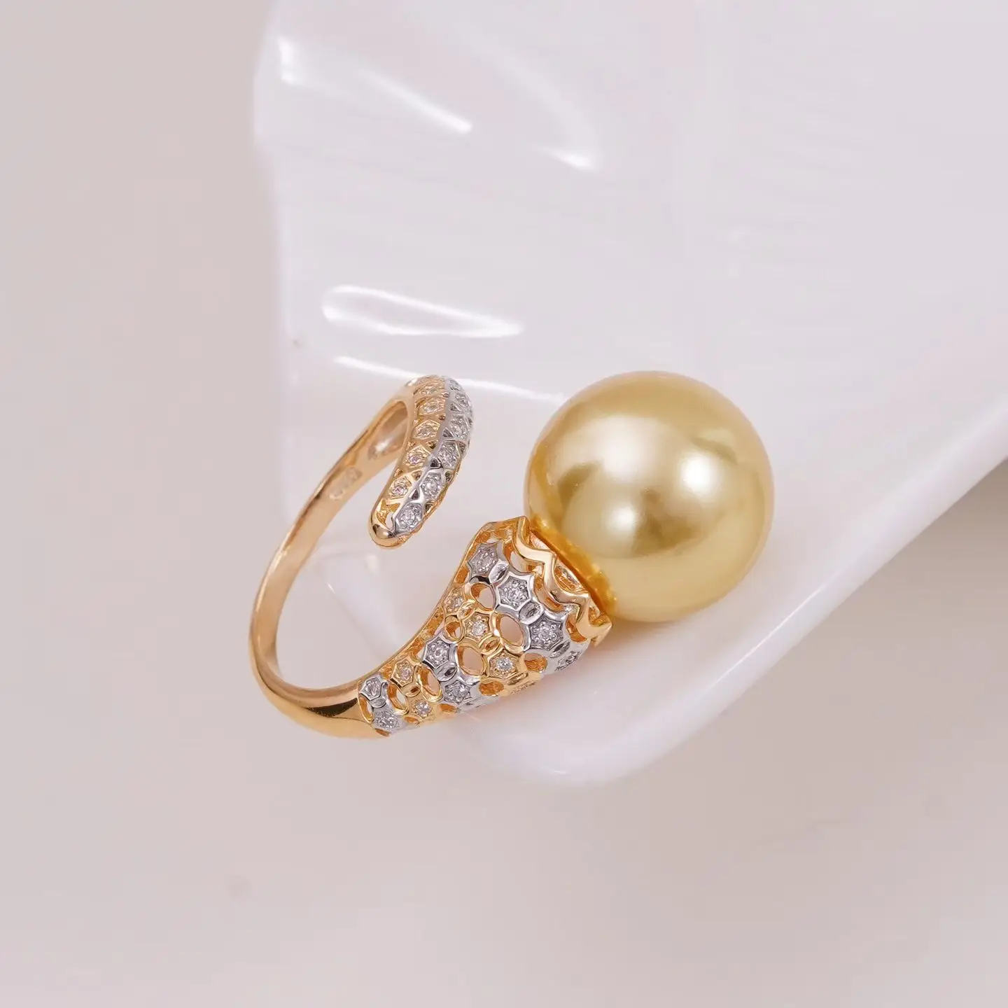 S925 Sterling Silver Adjustable Finger Ring Mountings Base Setting Findings Jewelry Components for 11-12mm Pearls
S925 Sterling Silver Adjustable Finger Ring Mountings Base Setting Findings Jewelry Components for 11-12mm Pearls