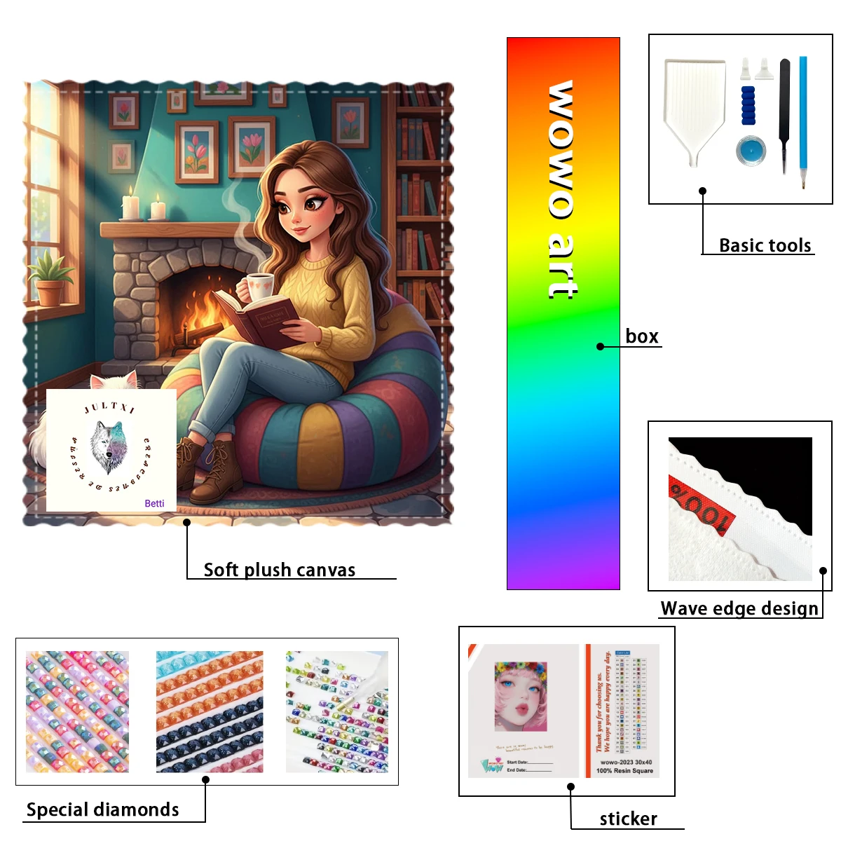 【Betti_ Diamond Art】The girl who reads Crystal AB Rhinestone FD Rhinestone Perfect Resin Diamond
【Betti_ Diamond Art】The girl who reads Crystal AB Rhinestone FD Rhinestone Perfect Resin Diamond