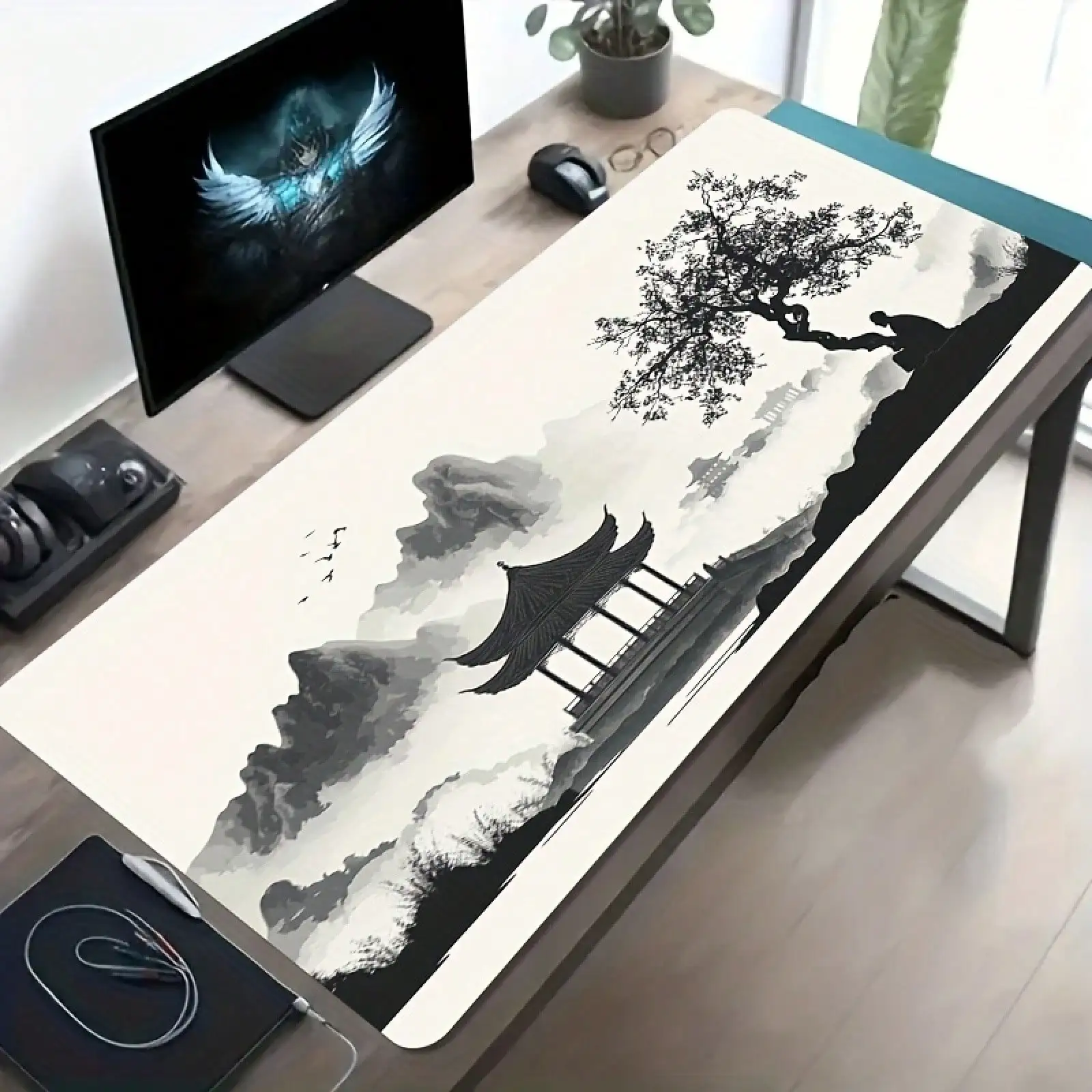 Black And White Landscape Zen Art Texture, Non-Slip Washable Rubber Base, Extra-Large Desk Mat, Suitable For Office Use Office Mouse Pad Non-Slip Office Mouse Pad Large Size
Black And White Landscape Zen Art Texture, Non-Slip Washable Rubber Base, Extra-Large Desk Mat, Suitable For Office Use Office Mouse Pad Non-Slip Office Mouse Pad Large Size