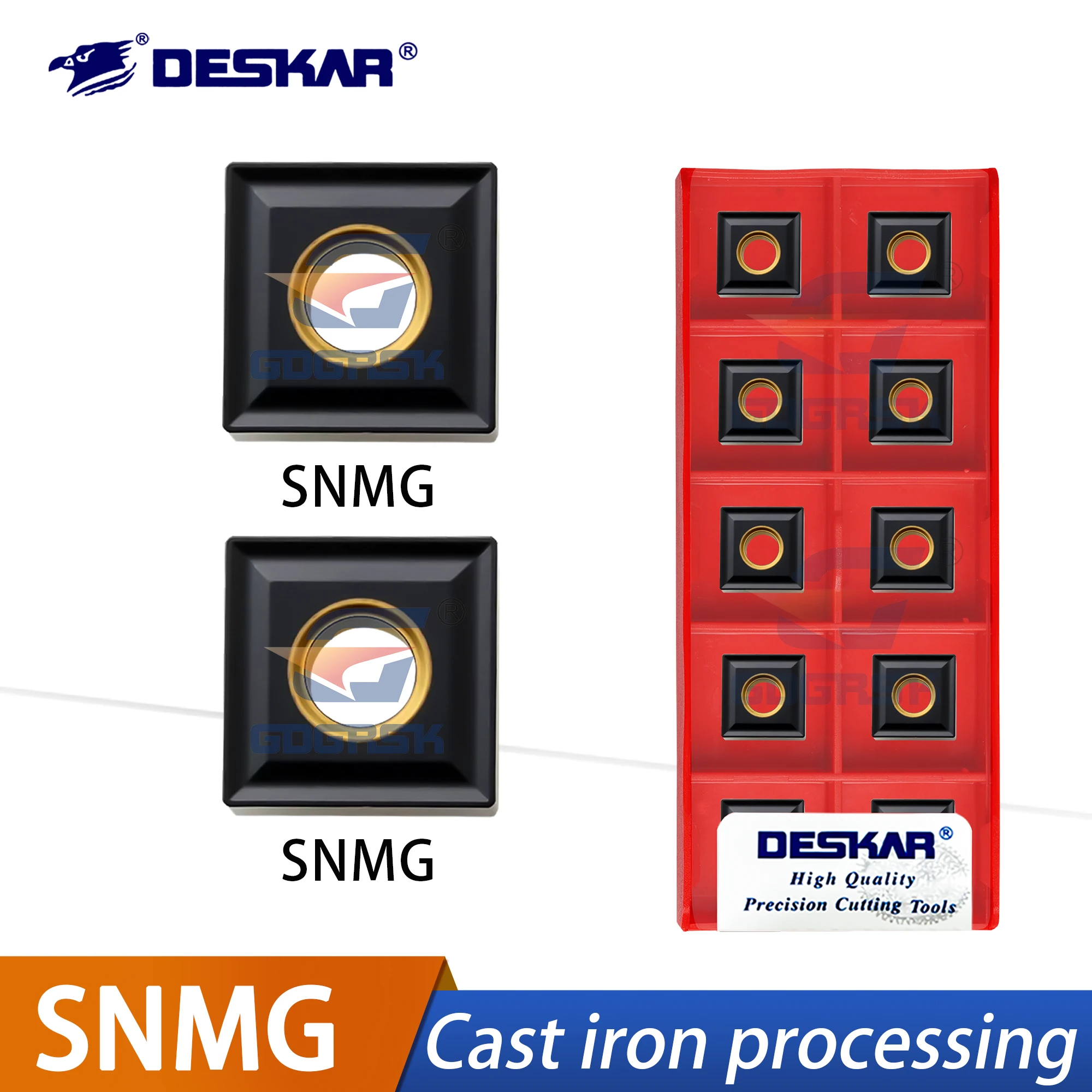 DESKAR 100% Original Numerical Control Lathe Blades SNMG120404/120408 LF3018 Square Outer Circle Stainless Steel Turning Blades
DESKAR 100% Original Numerical Control Lathe Blades SNMG120404/120408 LF3018 Square Outer Circle Stainless Steel Turning Blades