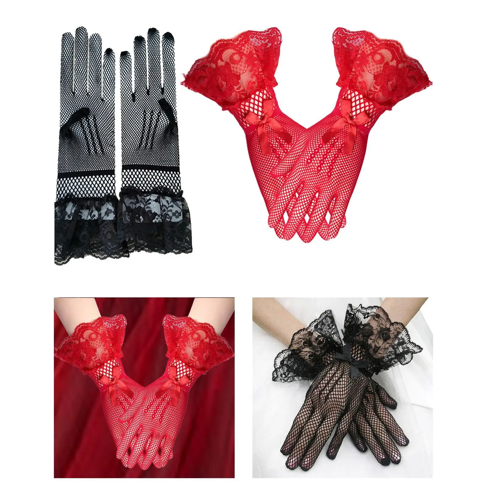 Women Short Lace Gloves Wedding Fashionable Formal Sheer Fishnet Gloves for Opera Prom Cutout Accessories Dinner Party Costume
Women Short Lace Gloves Wedding Fashionable Formal Sheer Fishnet Gloves for Opera Prom Cutout Accessories Dinner Party Costume