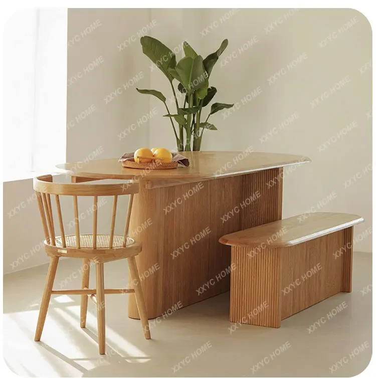 Складной обеденный стол из цельного дерева в японском стиле, простой современный домашний стол с кроватью и длинный стол из дубового острова для ресторана для завтрака
Складной обеденный стол из цельного дерева в японском стиле, простой современный домашний стол с кроватью и длинный стол из дубового острова для ресторана для завтрака