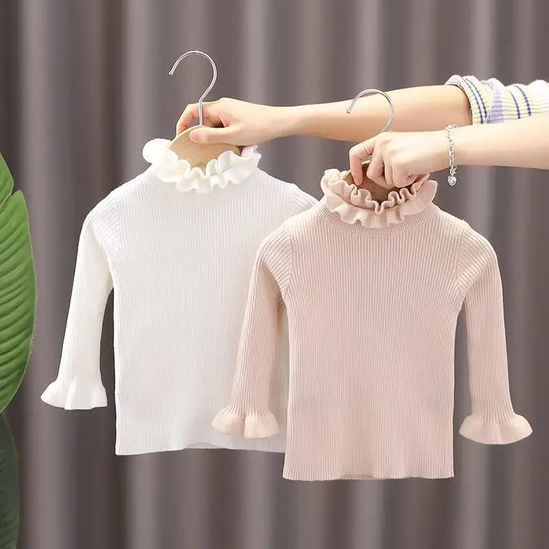 2025 Winter Baby Girl Korean Style Solid Color Long Sleeve Pullover Half-High Collar Inner Match Sweater Girl Clothing
2025 Winter Baby Girl Korean Style Solid Color Long Sleeve Pullover Half-High Collar Inner Match Sweater Girl Clothing