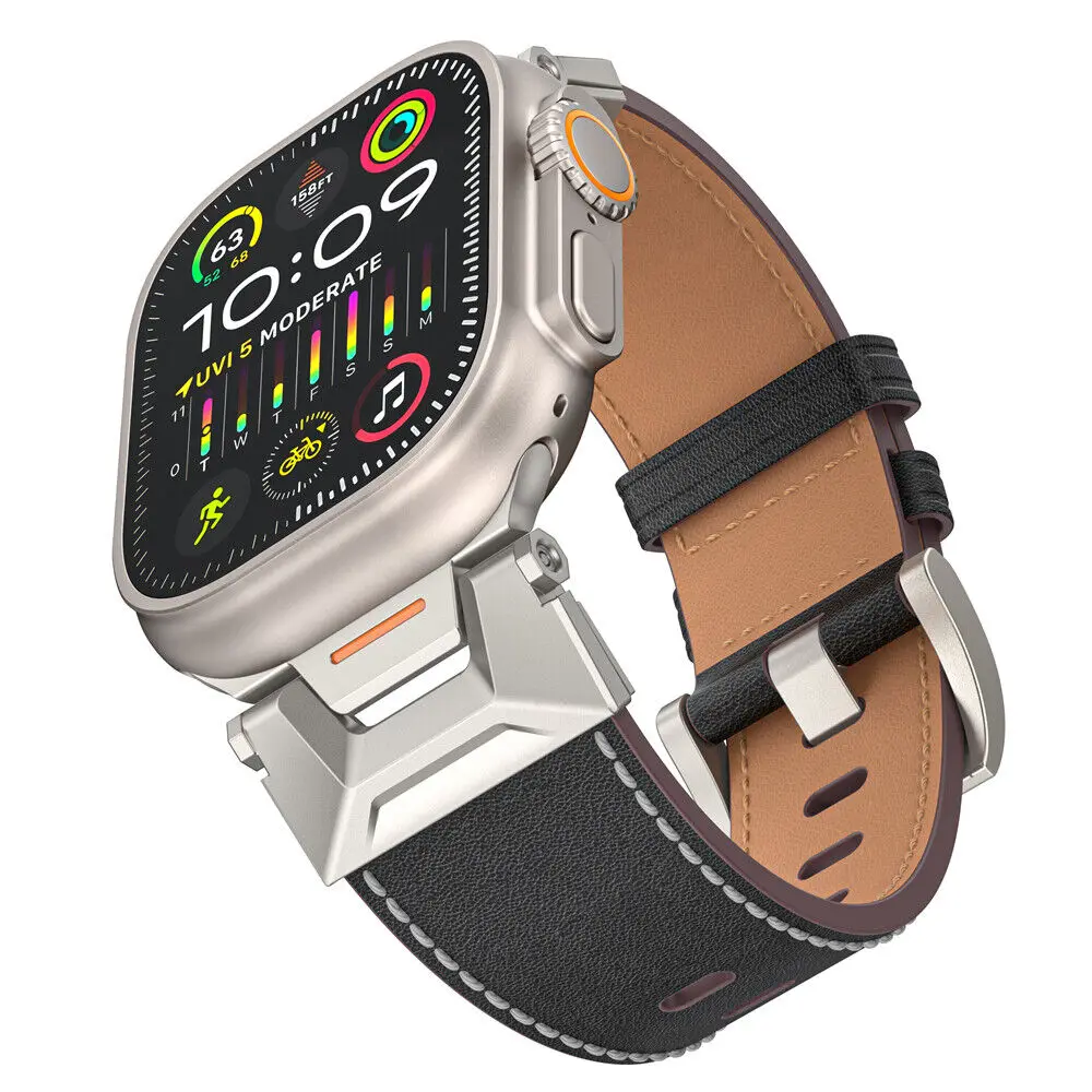 Кожаный ремешок для Apple Watch 1 2 3 4 5 6 7 SE Ultra 2 размер 42 мм 44 мм 45 мм Ультра 49 мм мужской браслет
Кожаный ремешок для Apple Watch 1 2 3 4 5 6 7 SE Ultra 2 размер 42 мм 44 мм 45 мм Ультра 49 мм мужской браслет
