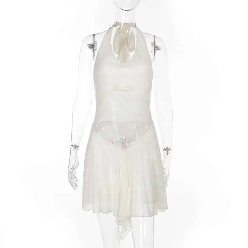 Sexy Zx25023 Backless Hanging Neck Spicy Girl Lace Patchwork Dress for Women Vacation Style Short Skirt for Women Vestido Women
Sexy Zx25023 Backless Hanging Neck Spicy Girl Lace Patchwork Dress for Women Vacation Style Short Skirt for Women Vestido Women