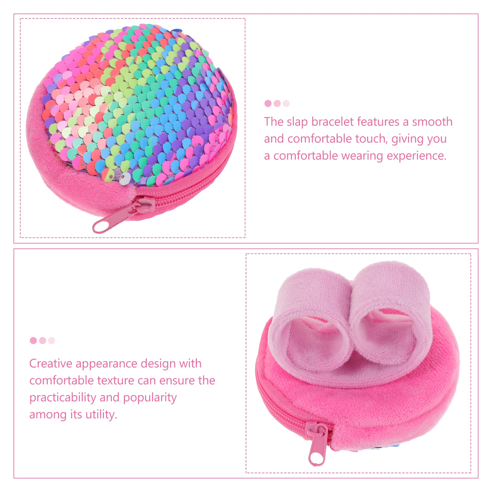 2pcs Sequin Slap Wristbands Kids Coin Purse Adjustable Size Pouch Slap Bracelet Wallet Party Favor
2pcs Sequin Slap Wristbands Kids Coin Purse Adjustable Size Pouch Slap Bracelet Wallet Party Favor