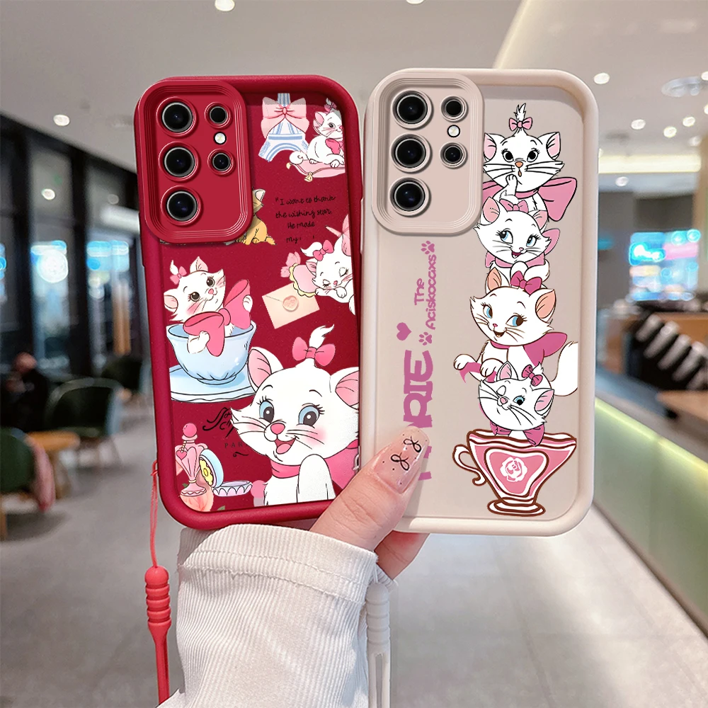 Cartoon Disney Marie Cat Phone Case for Samsung S24 S23 S22 S21 Note 20 FE Plus Ultra 5G Soft Silicone TPU Cover With Hand Strap
Cartoon Disney Marie Cat Phone Case for Samsung S24 S23 S22 S21 Note 20 FE Plus Ultra 5G Soft Silicone TPU Cover With Hand Strap