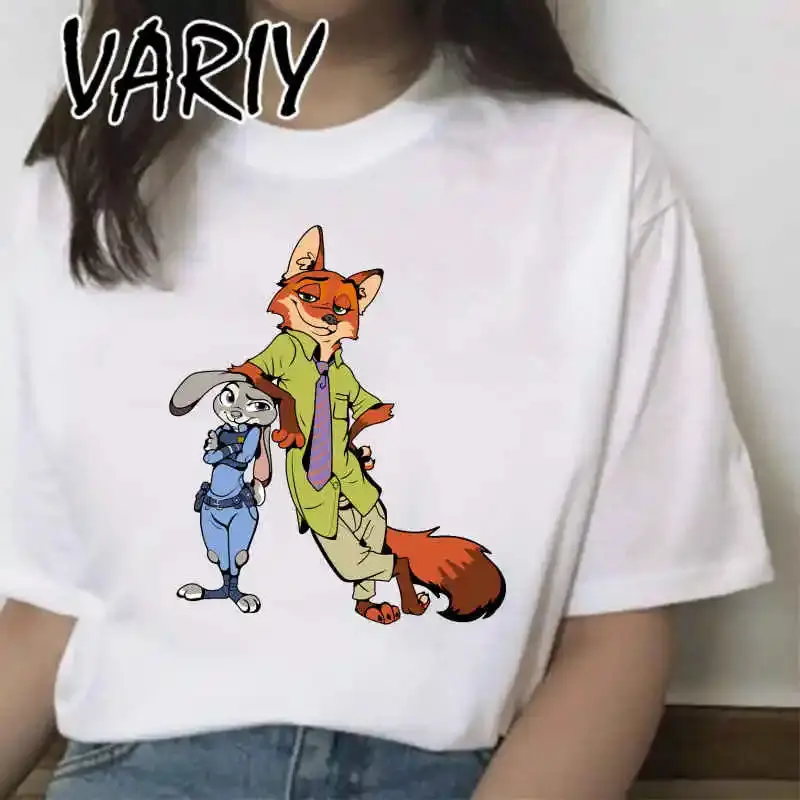 Kawaii мультфильм Zootopia графическая футболка женские эстетические белые топы футболка забавная футболка 90-х годов повседневные футболки женская одежда Y2K
Kawaii мультфильм Zootopia графическая футболка женские эстетические белые топы футболка забавная футболка 90-х годов повседневные футболки женская одежда Y2K