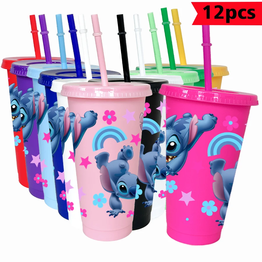 12 шт./упак. Disney Stitch Радуга 26 унций цветной пластиковый стакан для дня рождения, питьевая посуда, кружка для сока, кофе
12 шт./упак. Disney Stitch Радуга 26 унций цветной пластиковый стакан для дня рождения, питьевая посуда, кружка для сока, кофе