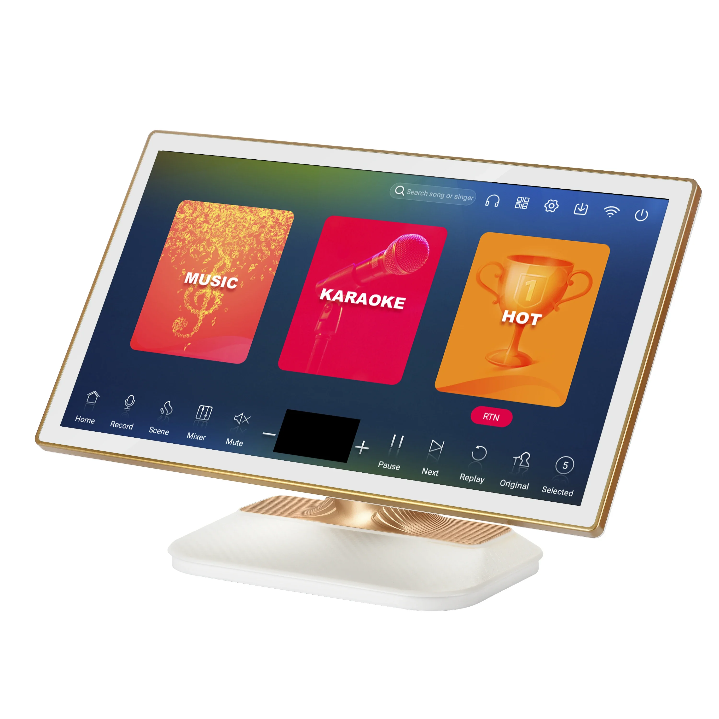 21.5 Inch HD Wireless Touch All-In-One Home Theater System KTV Karaoke Jukebox with Plastic Song Ordering Machine for Home Use
21.5 Inch HD Wireless Touch All-In-One Home Theater System KTV Karaoke Jukebox with Plastic Song Ordering Machine for Home Use