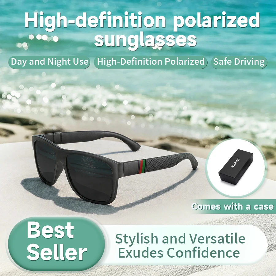 Coolmen Lightweight Unisex Sports Glasses Polarized Anti UV Fashion Large Frame Outdoor Driving Fishing Sunglasses with Box 612
Coolmen Lightweight Unisex Sports Glasses Polarized Anti UV Fashion Large Frame Outdoor Driving Fishing Sunglasses with Box 612