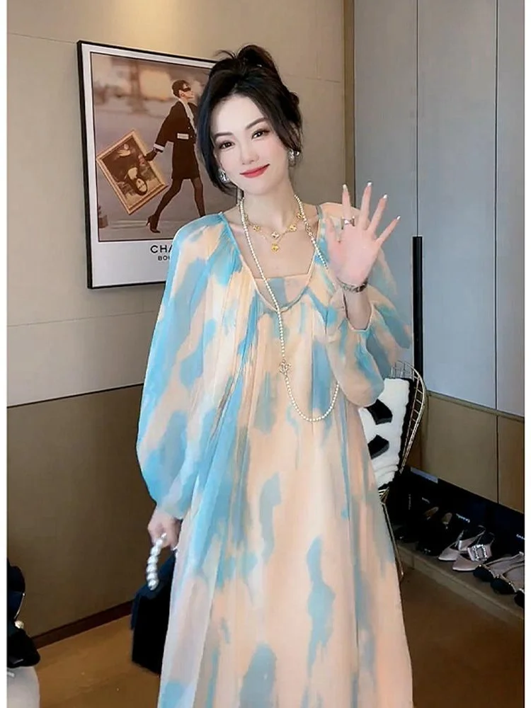 plus Size Women's Casual Loose Lantern Sve Dr Autumn Long Skirt Korean Sle A-Line Dr Tea Break Leisure Gown
plus Size Women's Casual Loose Lantern Sve Dr Autumn Long Skirt Korean Sle A-Line Dr Tea Break Leisure Gown