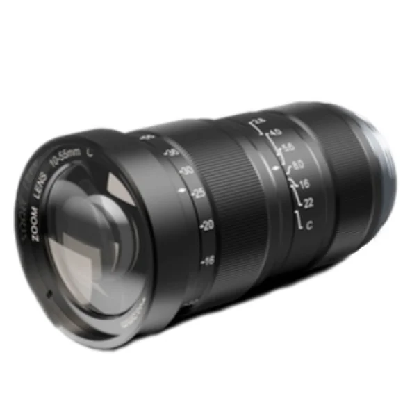 High Resolution 10 Megapixel Manual Iris Lens 10-55mm with 1/1.7" C Mount
High Resolution 10 Megapixel Manual Iris Lens 10-55mm with 1/1.7" C Mount