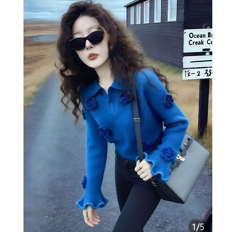 Женская одежда: осенне-зимние модные повседневные однотонные вязаные пуловеры с воротником-поло, универсальные, простые и элегантные
Женская одежда: осенне-зимние модные повседневные однотонные вязаные пуловеры с воротником-поло, универсальные, простые и элегантные