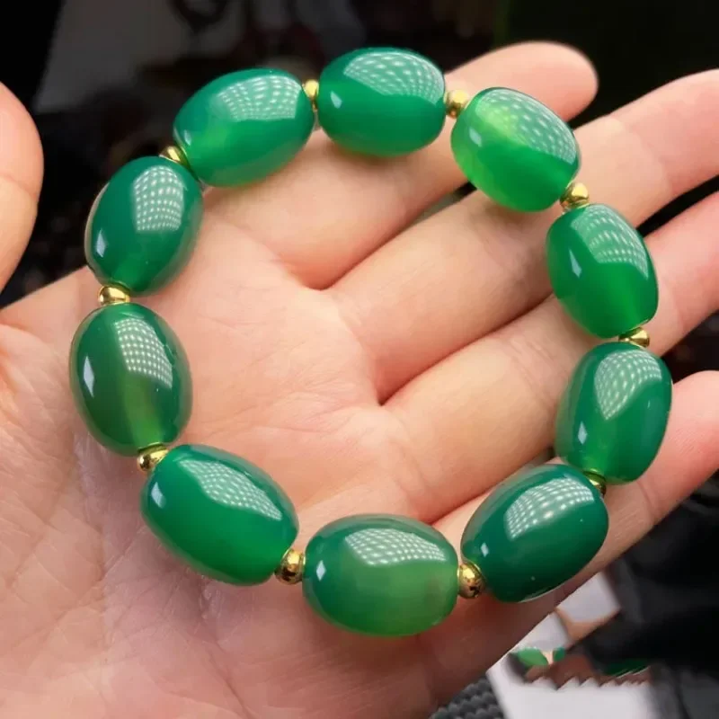 Natural Agate Emperor Chrysoprase Passepartout Barrel Beads Bracelets for Men and Women Plus Beads Fashion Bracelet
Natural Agate Emperor Chrysoprase Passepartout Barrel Beads Bracelets for Men and Women Plus Beads Fashion Bracelet