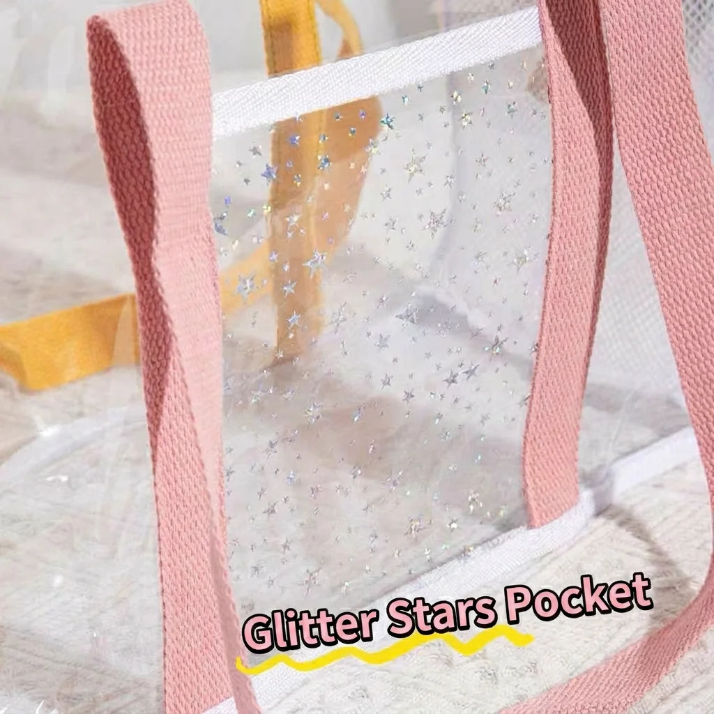 Transparent Shoulder Bag Breathable Large Capacity Travel Bag Kids Swimming Bag Lightweight Waterproof Beach Tote For Beach Home
Transparent Shoulder Bag Breathable Large Capacity Travel Bag Kids Swimming Bag Lightweight Waterproof Beach Tote For Beach Home