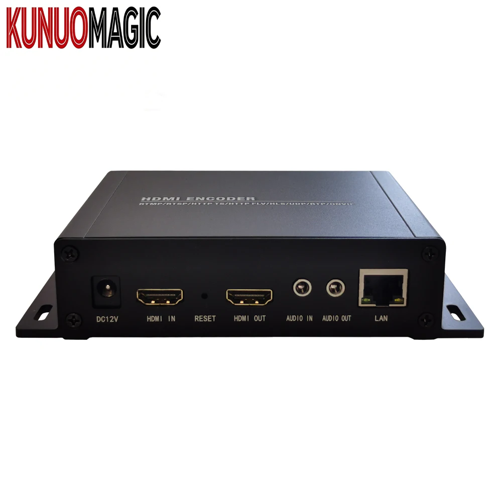 KUNUOMAGIC One Channel 4K for Live Video Capture Encoder H.265/H.264 4 Streaming Outputs Multi-Bitrate YouTube/Facebook Live
KUNUOMAGIC One Channel 4K for Live Video Capture Encoder H.265/H.264 4 Streaming Outputs Multi-Bitrate YouTube/Facebook Live