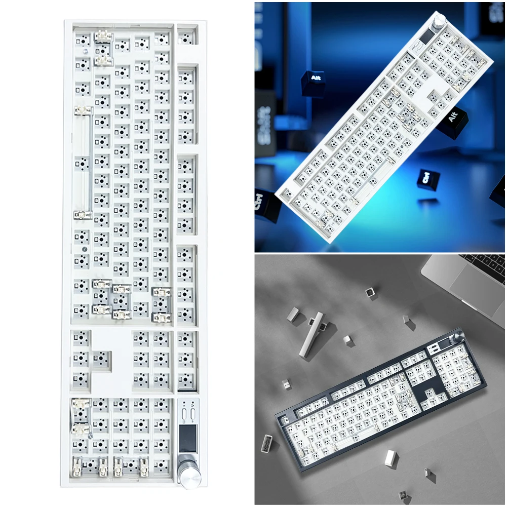 GMK67 75% Mechanical Keyboard Kit Gasket-mounted BT5.0/2.4G Wireless/Wired Wireless Mechanical Keyboard Hot Swap RGB Backlit VIA
GMK67 75% Mechanical Keyboard Kit Gasket-mounted BT5.0/2.4G Wireless/Wired Wireless Mechanical Keyboard Hot Swap RGB Backlit VIA