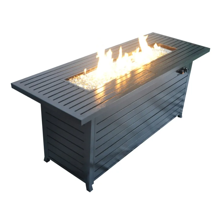 57in Outdoor Gas Propane Fire Pits Table Aluminum 50000BTU Firepit Fireplace Dinning Table with Lid Fire Glass Retangular ETL C
57in Outdoor Gas Propane Fire Pits Table Aluminum 50000BTU Firepit Fireplace Dinning Table with Lid Fire Glass Retangular ETL C