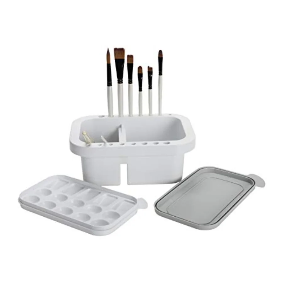 Multi-purpose Brush Washer and Basin with Palette - Portable Collapsible Design for Acrylic Watercolor and Oil Painting Artists
Multi-purpose Brush Washer and Basin with Palette - Portable Collapsible Design for Acrylic Watercolor and Oil Painting Artists