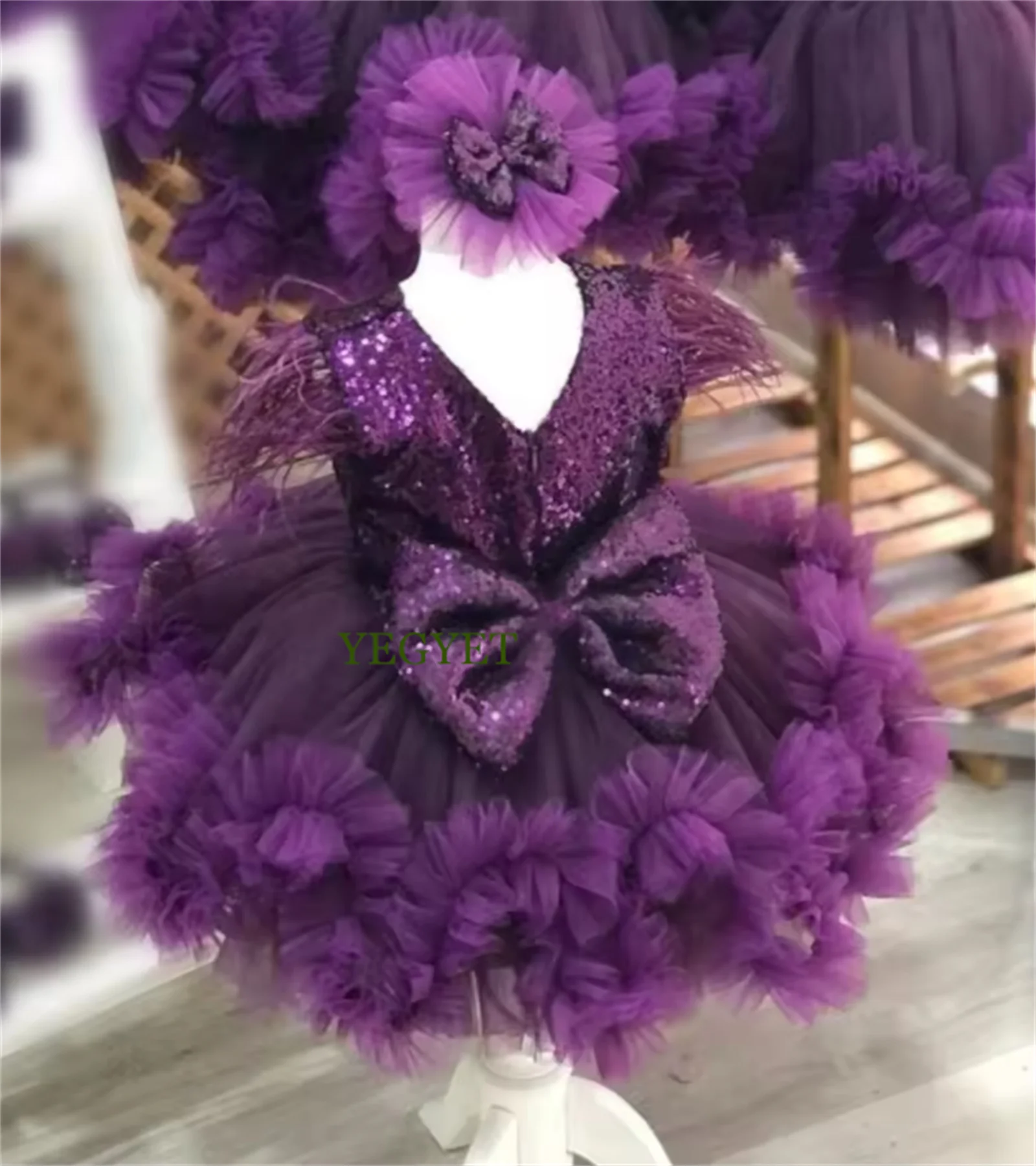 CustomizedPurple Baby Girls Dress Sequined Top with Big Bow Princess Birthday Dress Kid Tutu Outfit Christmas Gift First Communi
CustomizedPurple Baby Girls Dress Sequined Top with Big Bow Princess Birthday Dress Kid Tutu Outfit Christmas Gift First Communi
