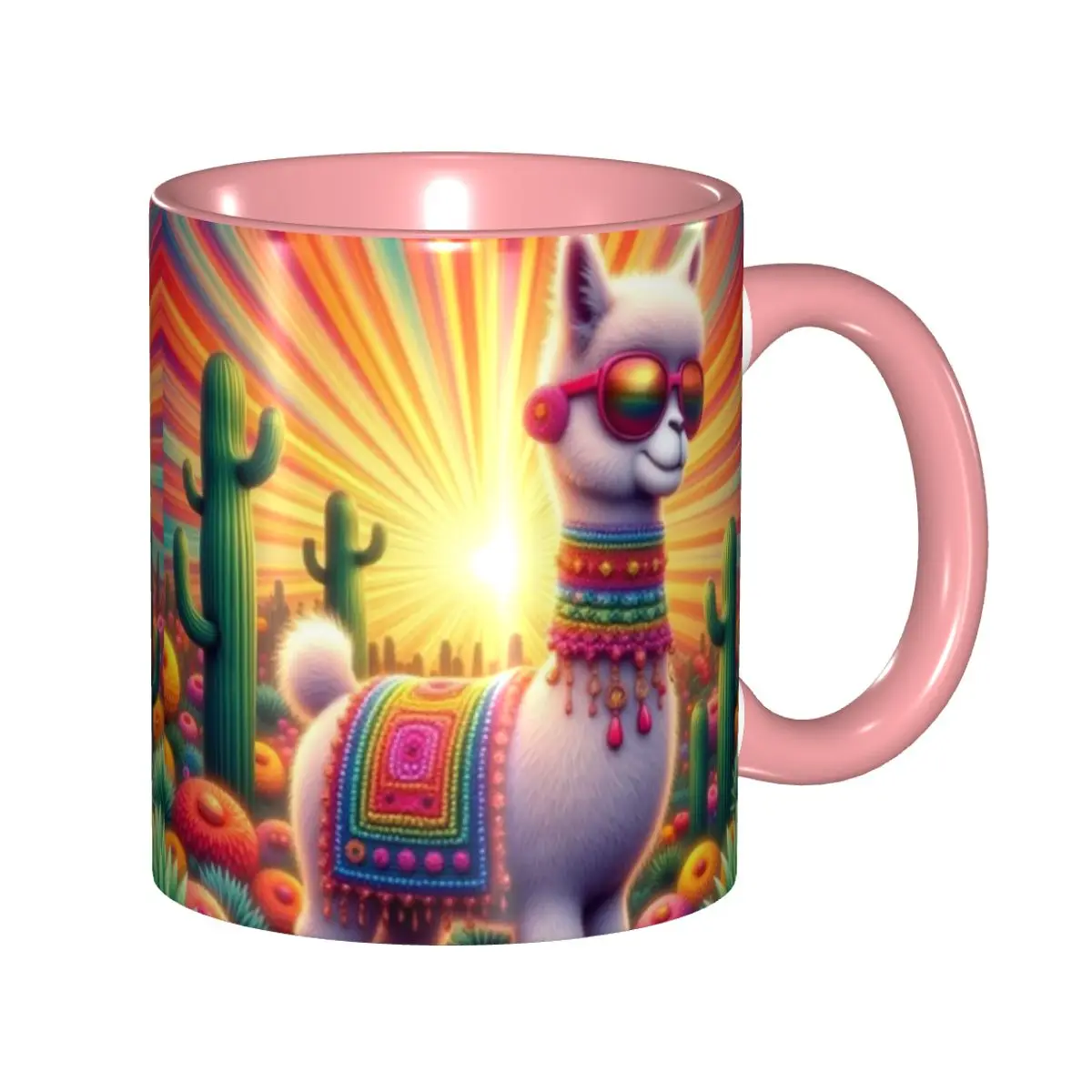 Счастливая лама с цветами, сказка, мультяшная фигурка, кружка, забавные керамические кофейные чашки, чайные кружки, чашка для молока, посуда для напитков, подарки для женщин и мужчин 
Счастливая лама с цветами, сказка, мультяшная фигурка, кружка, забавные керамические кофейные чашки, чайные кружки, чашка для молока, посуда для напитков, подарки для женщин и мужчин