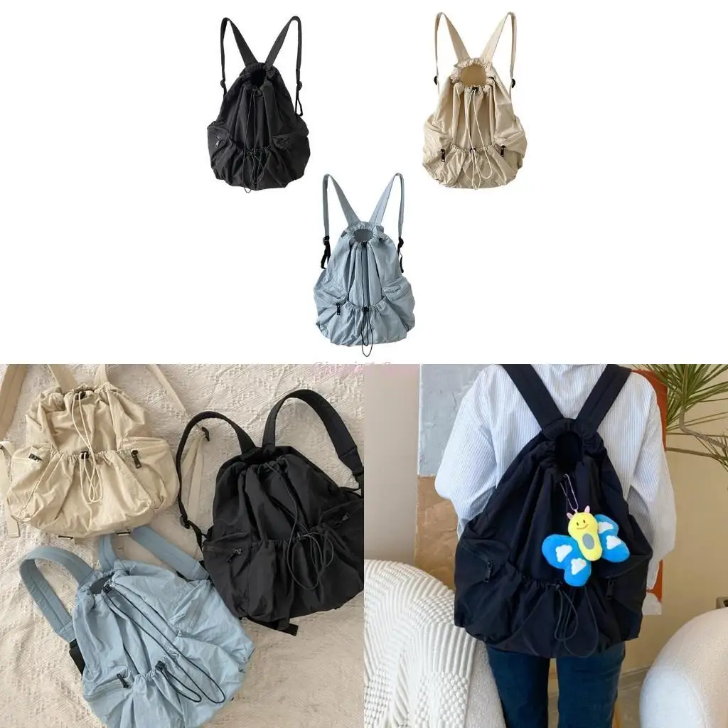 Y1UB Trendy Ruched Backpacks for Ladies School Backpack Large Capacity Aesthetic Bag for School Work and Outdoor Activities
Y1UB Trendy Ruched Backpacks for Ladies School Backpack Large Capacity Aesthetic Bag for School Work and Outdoor Activities