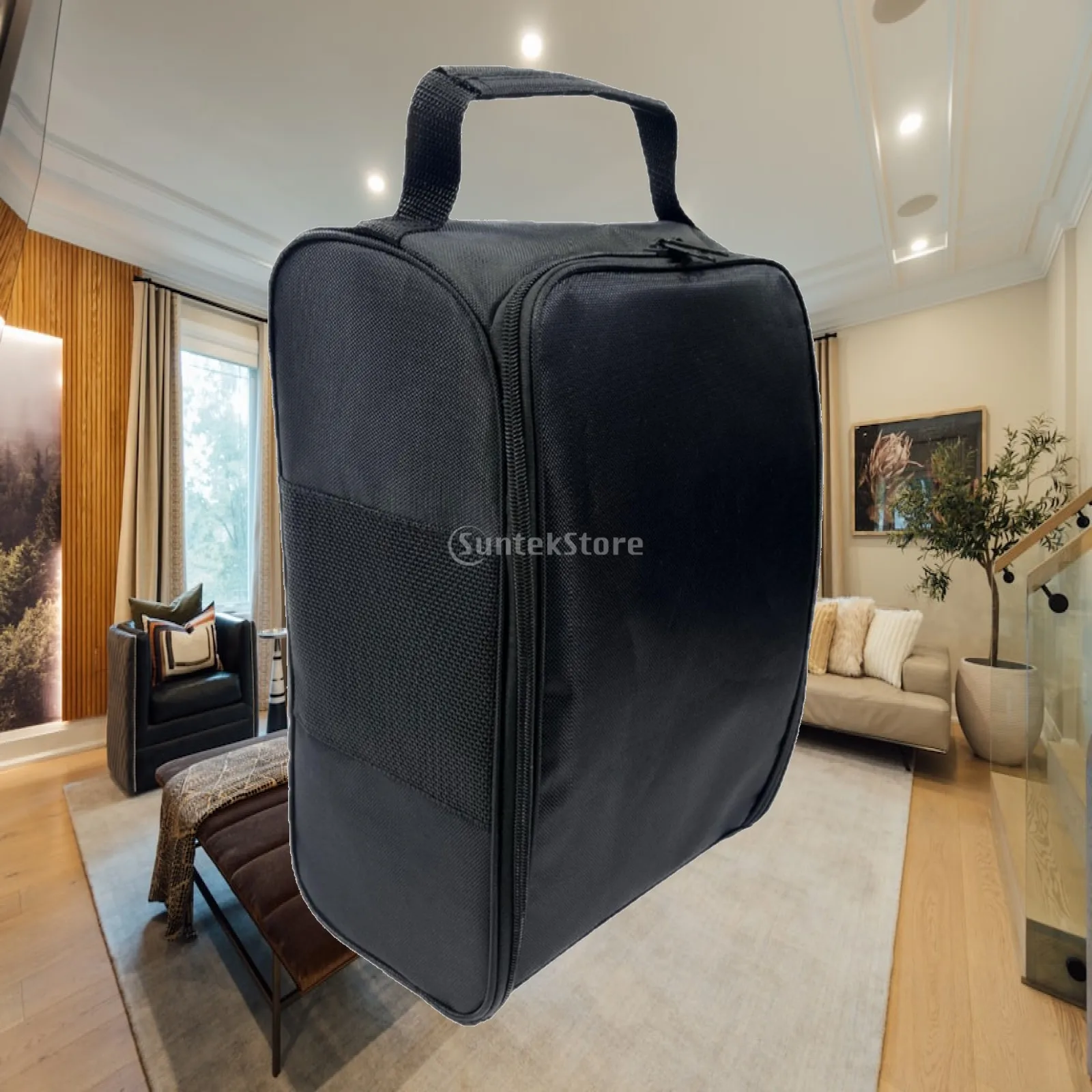 Water Resistant Oxford Golf Shoe Bag Portable Storage Carrier with Ventilation Mesh for Golf Supplies Practice
Water Resistant Oxford Golf Shoe Bag Portable Storage Carrier with Ventilation Mesh for Golf Supplies Practice