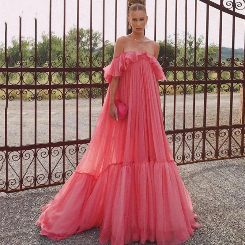 Aleeshuo Simple A-Line Prom Dressess Tiered Cocktail Off The Shoulder Evening Dress Sleeveless Gown Customizedفساتين سهره فاخره
Aleeshuo Simple A-Line Prom Dressess Tiered Cocktail Off The Shoulder Evening Dress Sleeveless Gown Customizedفساتين سهره فاخره