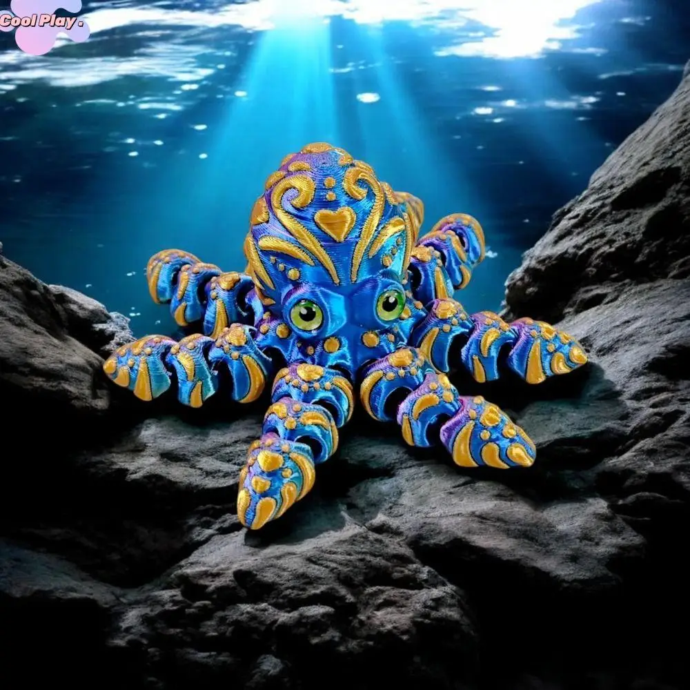 Movable Joints 3D Printed Octopus Ornament Cartoon Handicraft Octopus Sculpture Figurine Realistic 3D Printed Octopus Model Kids
Movable Joints 3D Printed Octopus Ornament Cartoon Handicraft Octopus Sculpture Figurine Realistic 3D Printed Octopus Model Kids