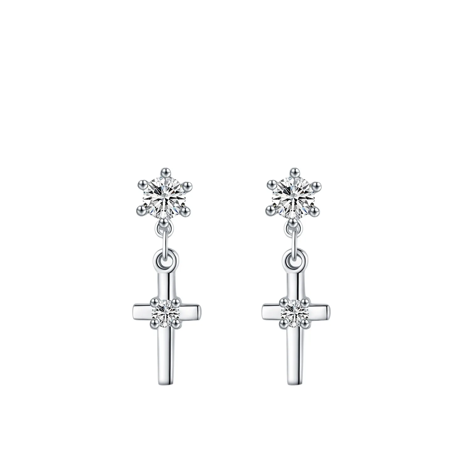 Dawn's Jewel S925 Silver Original Design European And American Retro Smart Swaying Cross Pendant Rhinestone Earrings Women
Dawn's Jewel S925 Silver Original Design European And American Retro Smart Swaying Cross Pendant Rhinestone Earrings Women