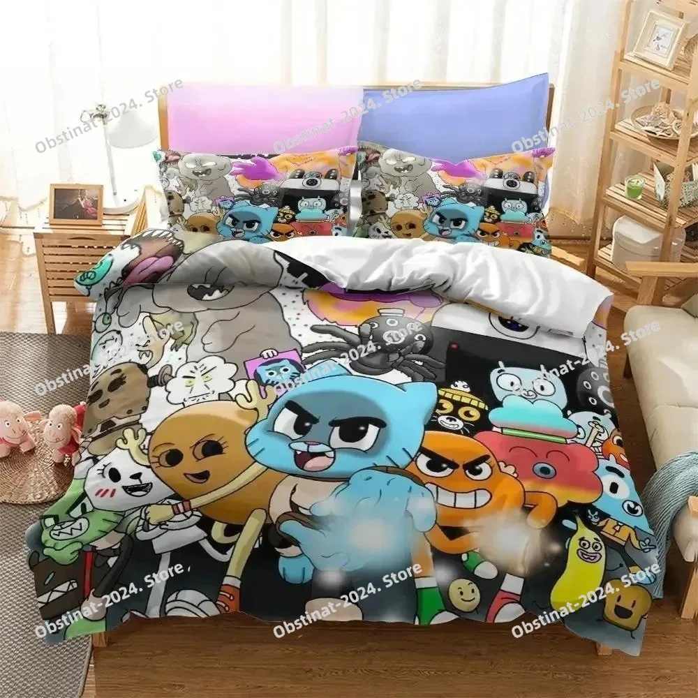 Anime Amazing World Gumball 3D Printed Bedding Set Darwin Anais Duvet Cover King Queen Full Twin Size for Bedroom Home textile
Anime Amazing World Gumball 3D Printed Bedding Set Darwin Anais Duvet Cover King Queen Full Twin Size for Bedroom Home textile