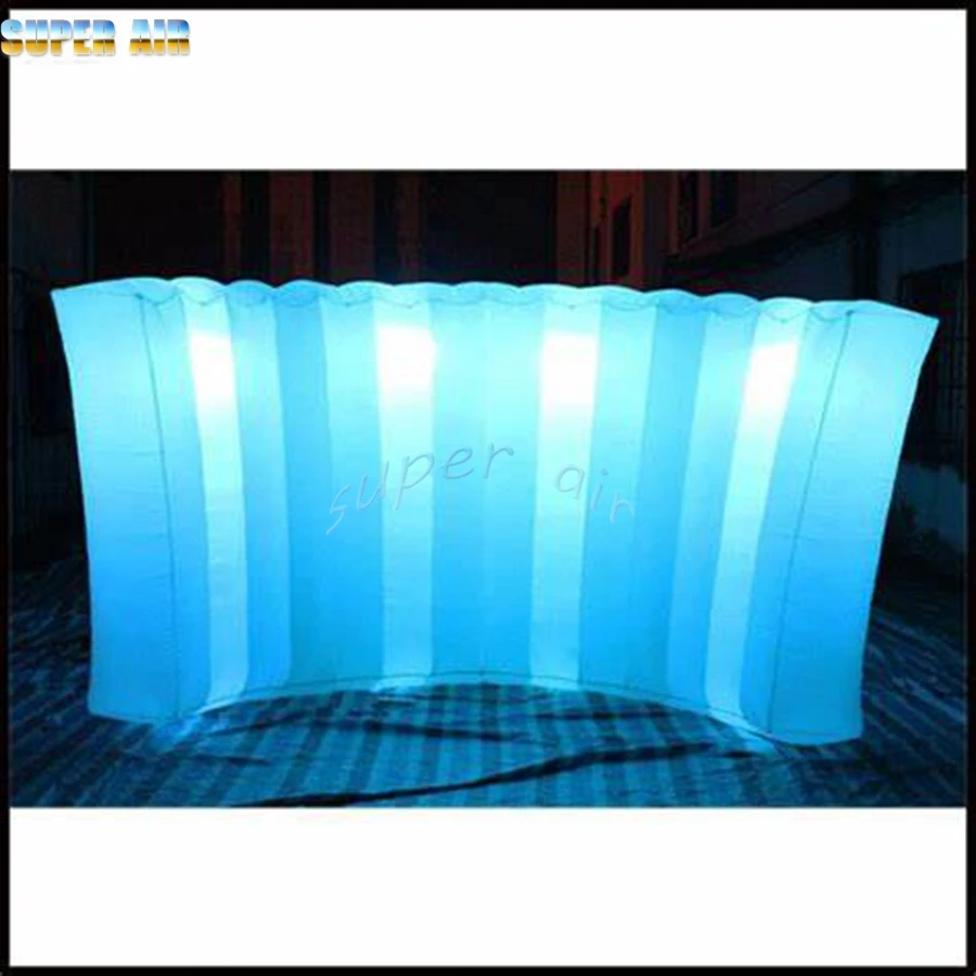 Super Air colorful led lighting inflatable curved wall backdrop withj blower for rental
Super Air colorful led lighting inflatable curved wall backdrop withj blower for rental