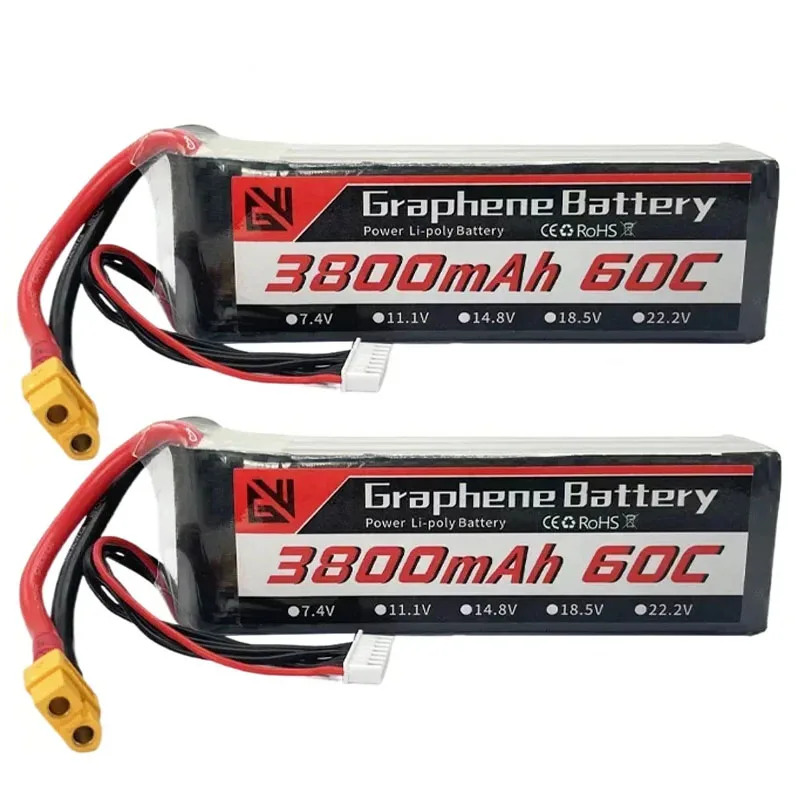 New 22.2V 3800mAh 60C 6S LiPo Battery XT60/90 TRX T Multiple Plug Options Suitable for FPV Drones and Remote Control Cars
New 22.2V 3800mAh 60C 6S LiPo Battery XT60/90 TRX T Multiple Plug Options Suitable for FPV Drones and Remote Control Cars