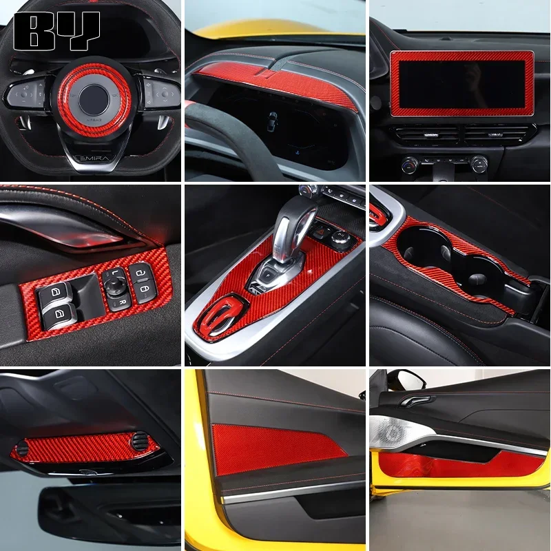Red carbon fiber For Lotus EMIRA 2021-2023 Car Interior Modification Protection Cover Decorative Patch Accessories
Red carbon fiber For Lotus EMIRA 2021-2023 Car Interior Modification Protection Cover Decorative Patch Accessories