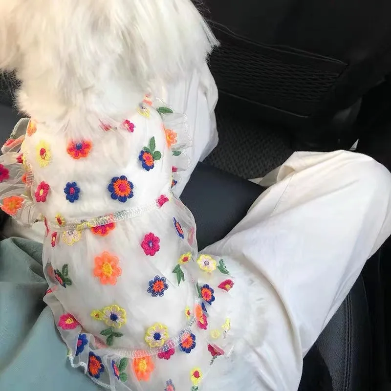 Pet Summer Sun Dress Small Dog Teddy Breathable Clothes Yorkshire Floral Pullover Maltese Sweet Dresses
Pet Summer Sun Dress Small Dog Teddy Breathable Clothes Yorkshire Floral Pullover Maltese Sweet Dresses