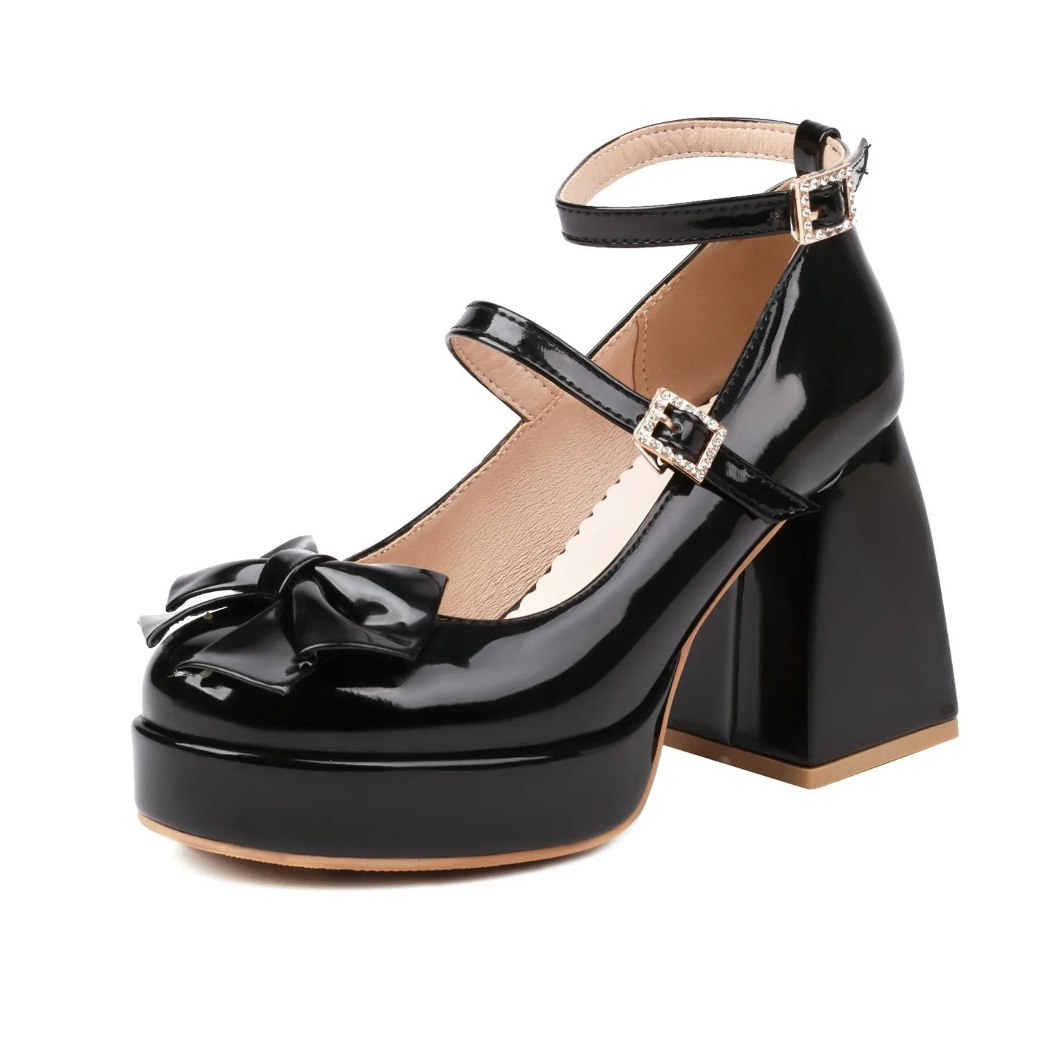Size 32-46 Spring Bow Chunky High-heeled Shoes Platform Buckle Mary Jane Women's Shoes Pink Heels
Size 32-46 Spring Bow Chunky High-heeled Shoes Platform Buckle Mary Jane Women's Shoes Pink Heels