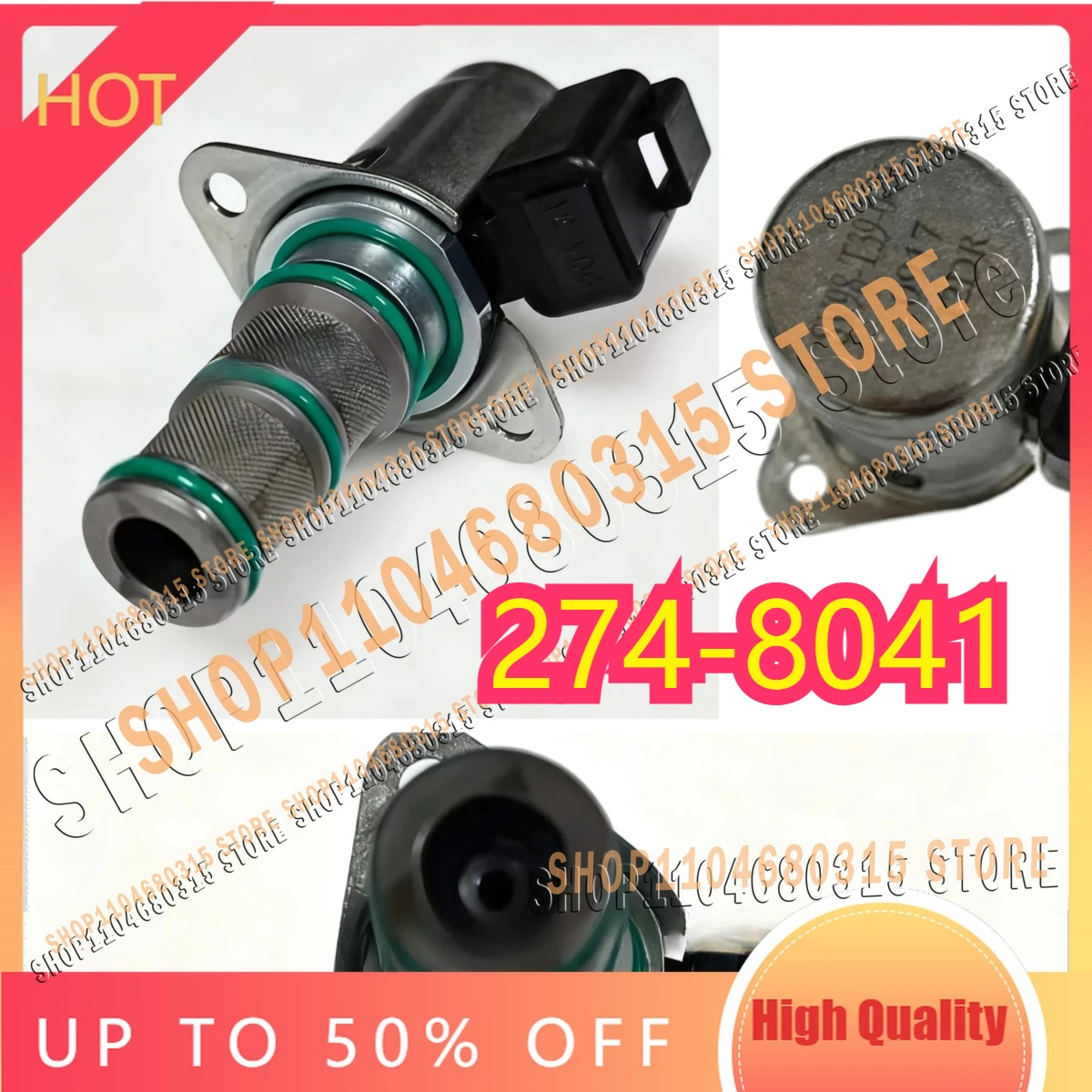 12V High Quality Solenoid Valve 274-8041 for Loader 420E SV98-T39/SV98-T40 2748041 Machinery 428E 430E 420F 450F 901C 902 Parts
12V High Quality Solenoid Valve 274-8041 for Loader 420E SV98-T39/SV98-T40 2748041 Machinery 428E 430E 420F 450F 901C 902 Parts