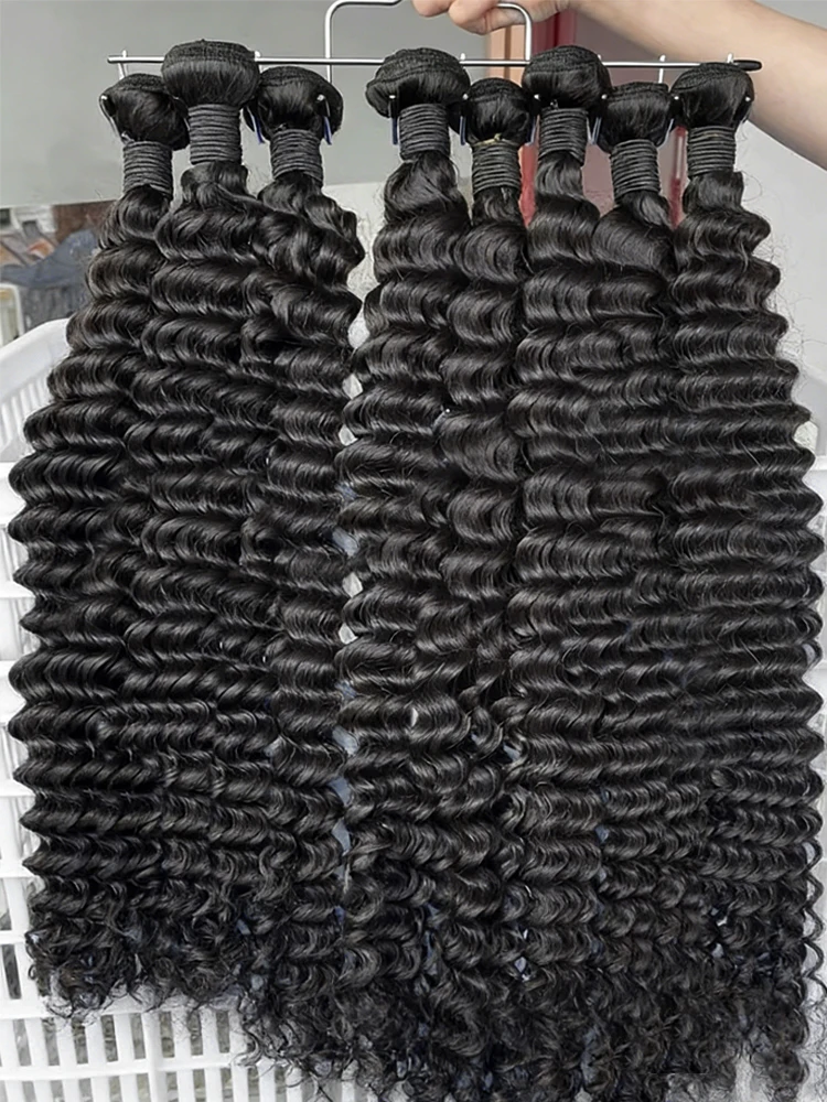 Smilegirl 12A Brazilian Virgin Human Hair Deep Wave Deep Curly Wave Bundles Sew In Quick Weave Ponytail Closure Extensions 30 32 34 Inches
Smilegirl 12A Brazilian Virgin Human Hair Deep Wave Deep Curly Wave Bundles Sew In Quick Weave Ponytail Closure Extensions 30 32 34 Inches