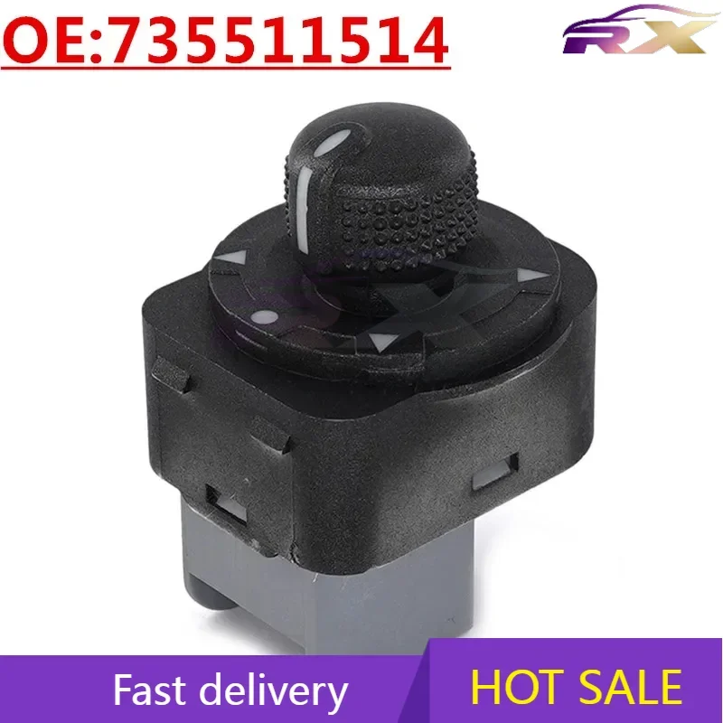 OEM:735511514 Car Reversing Mirror Control Switch Rearview Mirror Adjustment Knob Switch For Peugeot/Fiat
OEM:735511514 Car Reversing Mirror Control Switch Rearview Mirror Adjustment Knob Switch For Peugeot/Fiat