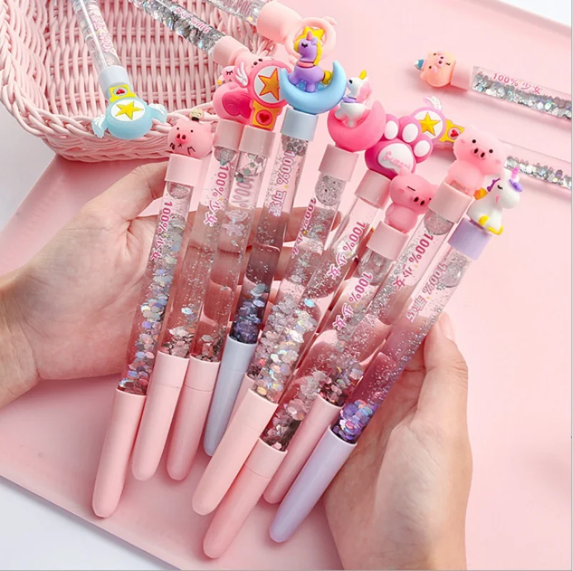 2/4pcs fashion Cute Cartoon Flowing Sand Pen for Students Creative Neutral Note-Taking Homework Writing School Party gifts
2/4pcs fashion Cute Cartoon Flowing Sand Pen for Students Creative Neutral Note-Taking Homework Writing School Party gifts