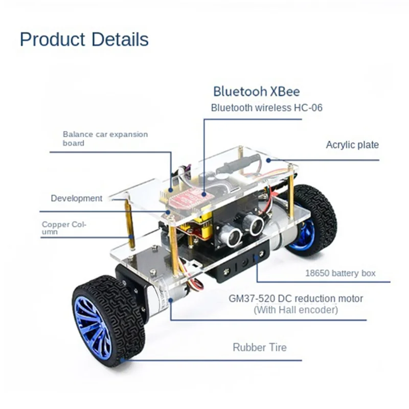 Programming Smart Robot Bluetooth Car Smart Robot Kit Accessories Electronic Assembly Kit Remote Control DIY Learning Kit
Programming Smart Robot Bluetooth Car Smart Robot Kit Accessories Electronic Assembly Kit Remote Control DIY Learning Kit