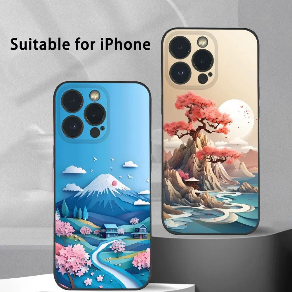 Japanese Landscape Art Phone Case For iPhone 16 15 14 13 Pro Max Plus Mini Frosted Soft Shell Funda Shockproof Cases
Japanese Landscape Art Phone Case For iPhone 16 15 14 13 Pro Max Plus Mini Frosted Soft Shell Funda Shockproof Cases
