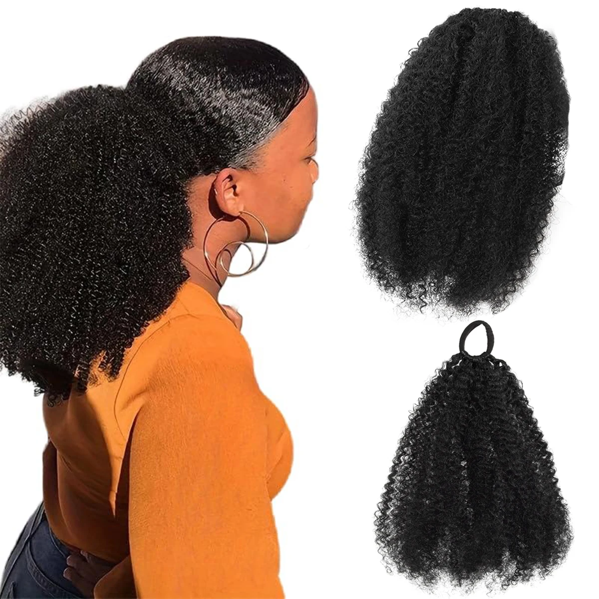 Synthetic African Small Curly Puff Bun Kinky Curly Hair Bun Short Curly Women Puff Wig Rubber Band Wear Daily Festival Available
Synthetic African Small Curly Puff Bun Kinky Curly Hair Bun Short Curly Women Puff Wig Rubber Band Wear Daily Festival Available